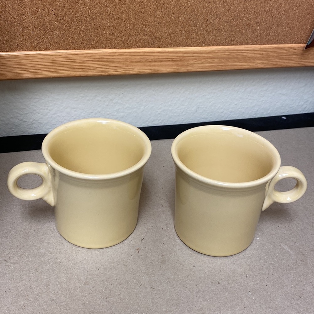 2 Fiesta Ivory mugs